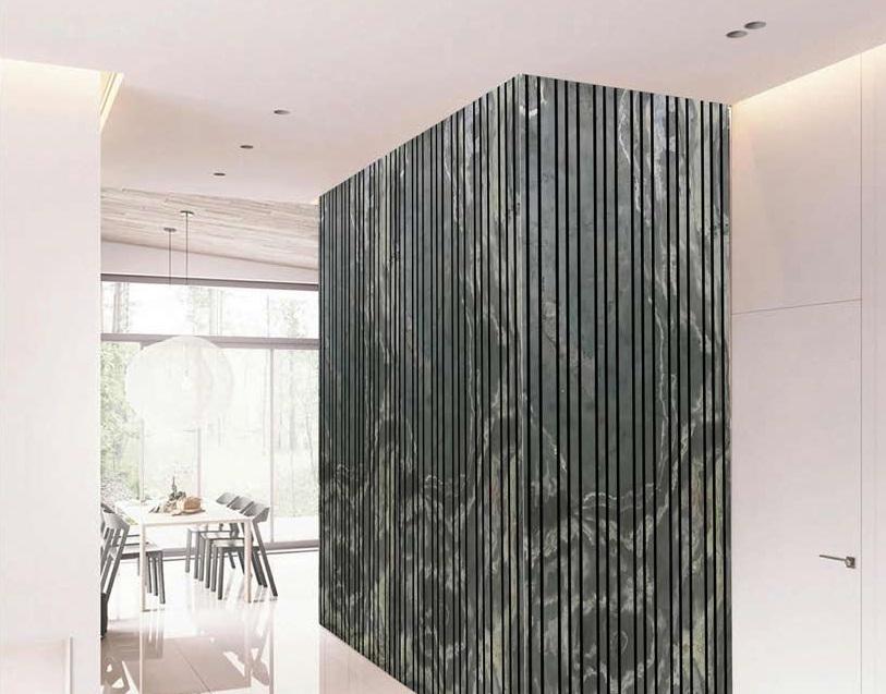 Vienna Hessonite B Louvers 8x2 ft marble & stone Grey PN 02950