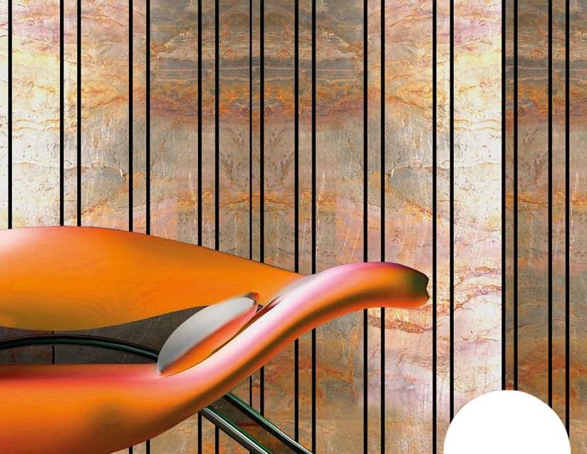 Rome B Louvers/Panels 4x2 ft marble & stone Brown PN 02953