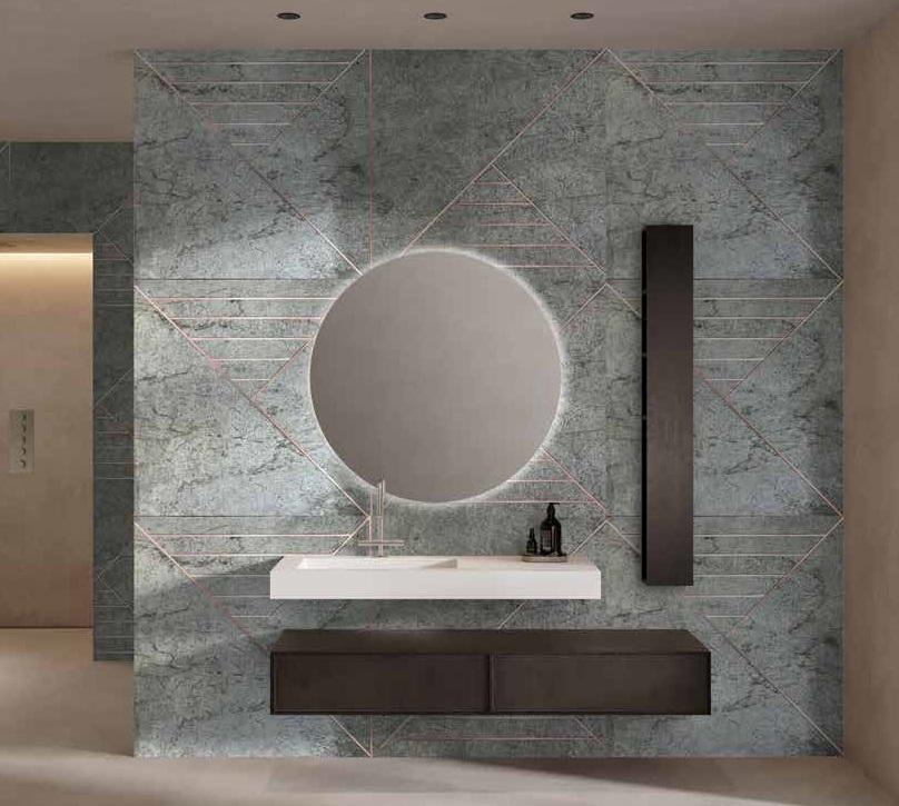 C Madrid A Inlay Panels 8x2 ft designer louvers Grey PN 02957