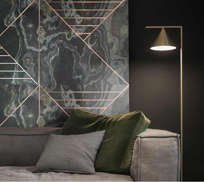 Vienna Hessonite B Inlay Panels 8x2 ft designer louvers Grey PN 02958