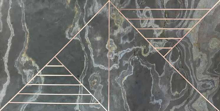Vienna Hessonite B Inlay Panels 8x2 ft designer louvers Grey PN 02958