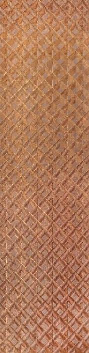 Pvc Louvers Panel Designer Brown 8x2 Ft - Pn 02970