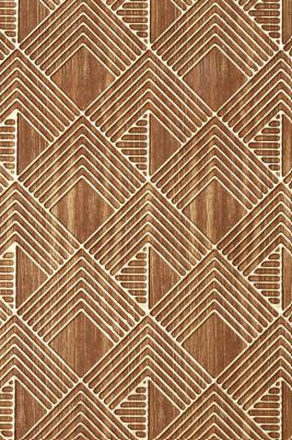 Pvc Louvers Panel Designer Brown 8x2 Ft - Pn 02971