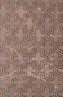 Pvc Louvers Panel Designer Brown 8x2 Ft - Pn 02974