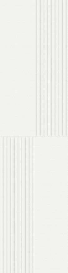 Polymer Coated HDHMR Decorative Wall Panel 8x2 ft designer louvers White PN 02997