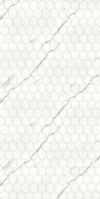 B Polymer Coated HDHMR Decorative Wall Panel 8x2 ft designer louvers White PN 03003