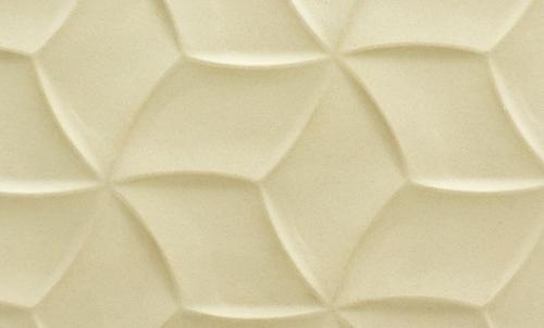 Flexible Soft Decorative Wall Panel 8x4 ft designer louvers Cream PN 03008