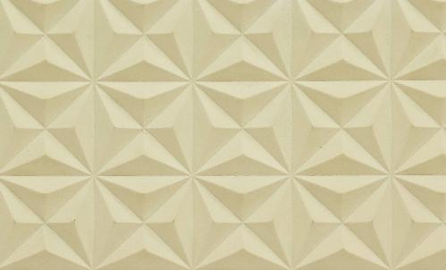 D Flexible Soft Decorative Wall Panel 8x4 ft designer louvers Cream PN 03011