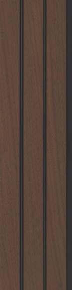 Charcoal Louver Wood Brown 8x0.41 Ft - Pn 03022