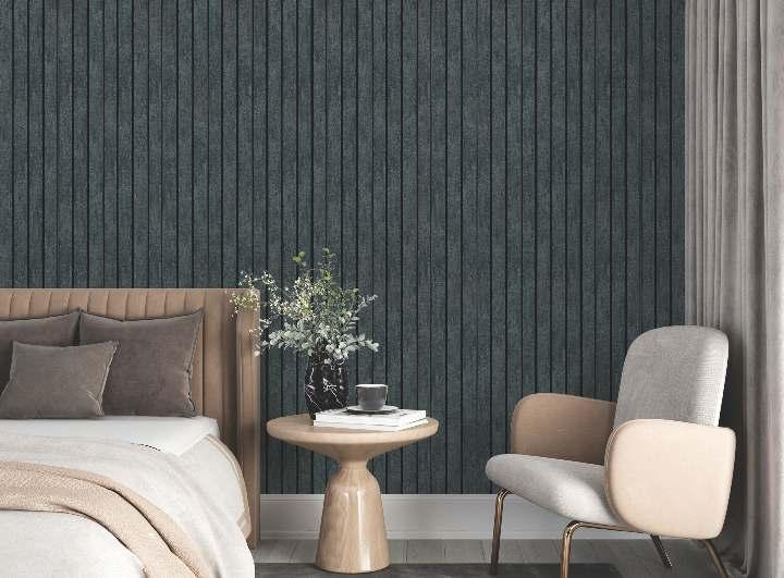 Charcoal Louver Marble & Stone Grey 8x0.41 Ft - Pn 03024