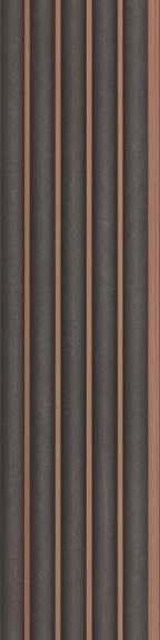 Charcoal Louver Plain Colors Brown 8x0.41 Ft - Pn 03026