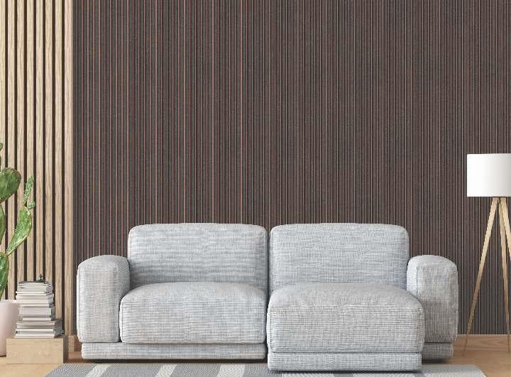 Charcoal Louver Wood Brown 8x0.41 Ft - Pn 03028