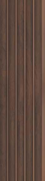 Charcoal Louver Wood Brown 8x0.41 Ft - Pn 03028