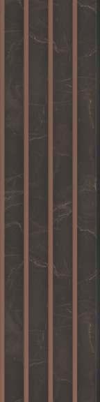 Charcoal Louver Wood Brown 8x0.41 Ft - Pn 03029