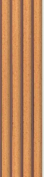 Charcoal Louver Plain Colors Brown 8x0.41 Ft - Pn 03031