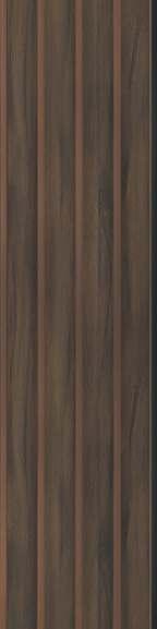 Charcoal Louver Wood Brown 8x0.41 Ft - Pn 03032