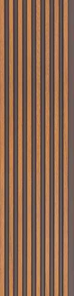 Charcoal Louver Wood Brown 8x0.41 Ft - Pn 03045