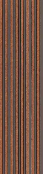Charcoal Louver Wood Brown 8x0.41 Ft - Pn 03046