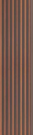 Charcoal Louver Wood Brown 8x0.41 Ft - Pn 03047