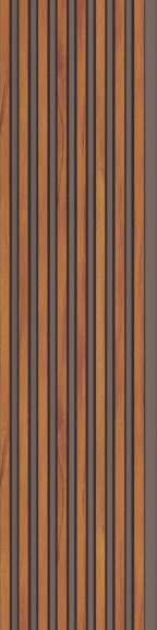 Charcoal Louver Wood Brown 8x0.41 Ft - Pn 03048