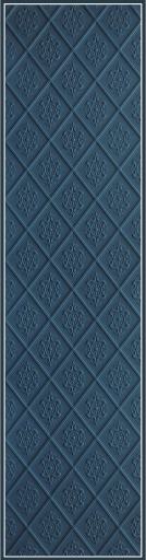 Sisu Velvet Finish Decorative Wall Panel Wood Blue 8x2 Ft - Pn 03129