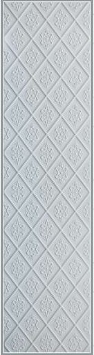 Sisu Velvet Finish Decorative Wall Panel Wood White 8x2 Ft - Pn 03130