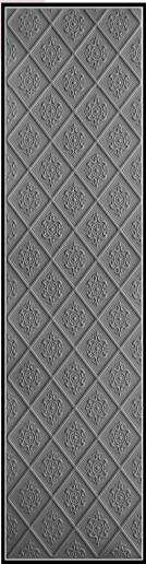 Sisu Velvet Finish Decorative Wall Panel Wood Black 8x2 Ft - Pn 03132