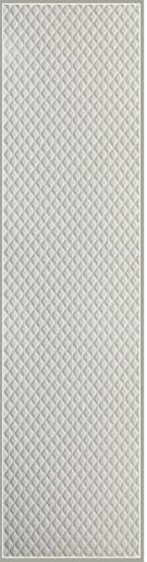 Sisu Velvet Finish Decorative Wall Panel Wood White 8x2 Ft - Pn 03134