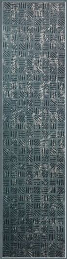 Sisu 8 Ft X 2 Velvet Finish Decorative Wall Panel Wood Black 8x2 - Pn 03144