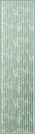 Sisu Velvet Finish Decorative Wall Panel Wood Green 8x2 Ft - Pn 03147