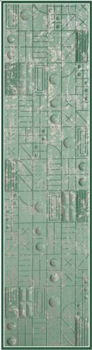 Sisu Velvet Finish Decorative Wall Panel Wood Green 8x2 Ft - Pn 03163