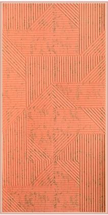 Sisu Velvet Finish Decorative Wall Panel Wood Red 8x4 Ft - Pn 03168