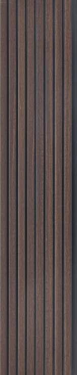 Pvc Louver Wood Brown 8x0.41 Ft - Pn 03198