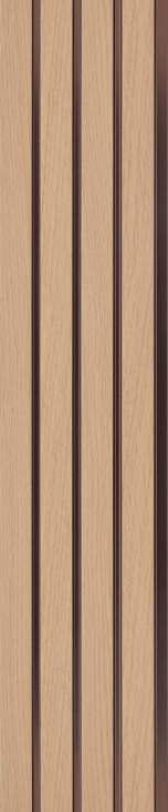 Pvc Louver Wood Brown 8x0.41 Ft - Pn 03207