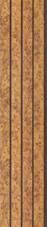 Pvc Louver Designer Brown 8x0.41 Ft - Pn 03209