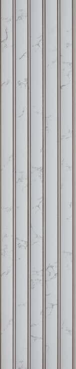 Pvc Louver Marble & Stone White 8x0.41 Ft - Pn 03211
