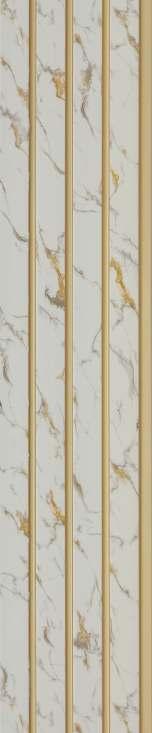 Pvc Louver Marble & Stone White 8x0.41 Ft - Pn 03219