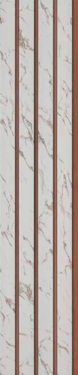Pvc Louver Marble & Stone White 8x0.41 Ft - Pn 03220