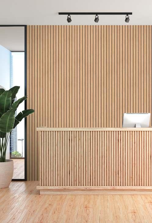 Pvc Louver Wood Brown 8x0.41 Ft - Pn 03223
