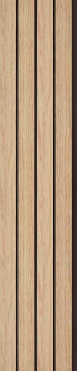 Pvc Louver Wood Brown 8x0.41 Ft - Pn 03223