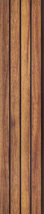 Pvc Louver Wood Brown 8x0.41 Ft - Pn 03224