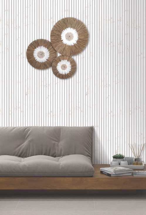 Pvc Louver Marble & Stone White 8x0.41 Ft - Pn 03227