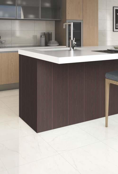 Pvc Louver Marble & Stone Brown 8x0.41 Ft - Pn 03238