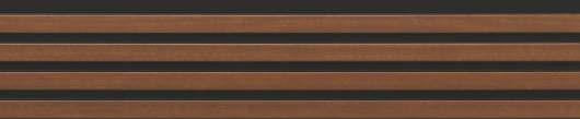 PN B PVC Louver/Panel 8x0.41 ft wood Brown PN 03243