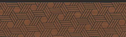 Pvc Louvers Panel Designer Brown 8x0.58 Ft - Pn 03243
