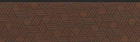 B Pvc Louvers Panel Wood Brown 8x0.41 Ft - Pn 03244