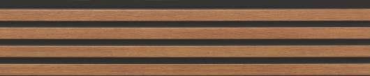 B Pvc Louvers Panel Wood Brown 8x0.41 Ft - Pn 03249