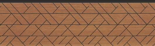 PN PVC Louver/Panel 8x0.58 ft designer Brown PN 03249