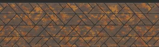 Pvc Louvers Panel Designer Brown 8x0.58 Ft - Pn 03250