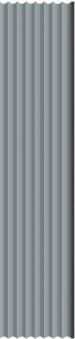 Pvc Louvers Panel Plain Colors Grey 8x0.41 Ft - Pn 03256
